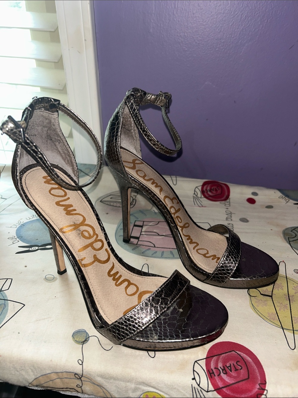 Sam Edelman Metallic  Heels
